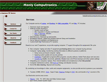 Tablet Screenshot of manlycomputronics.com.au